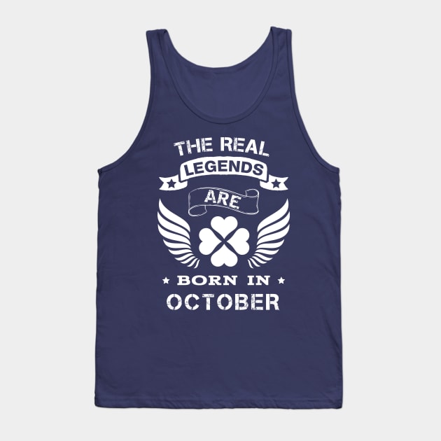 Born in October Tank Top by PallKris